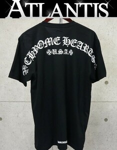 CHROME HEARTS 銀座店 新品 クロムハーツ バックロゴ Tシャツ 半袖 メンズ size:XL 黒 95895