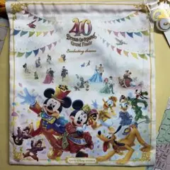 【新品未使用】ディズニー40周年 巾着　グランドフィナーレ