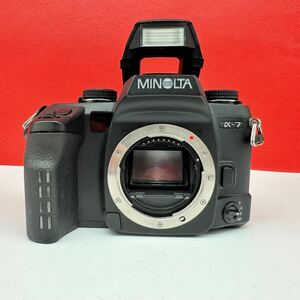 ▲ MINOLTA α-7 一眼レフカメラ フィルムカメラ ボディ 動作確認済 シャッター、フラッシュOK ミノルタ