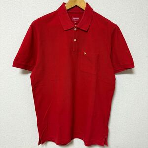 Supreme Metal Lion Crest Polo Shirt Red M 14ss 2014年 赤 レッド メタル ライオン クレスト ポロシャツ