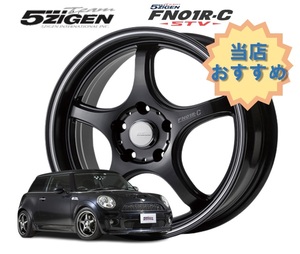 12インチ 4H100 4J+42 4穴 PRORACER FN01R-C STV ホイール 1本 マットブラック+マシニングライン 5次元 プロレーサー FN01R-C STV 5ZIGEN