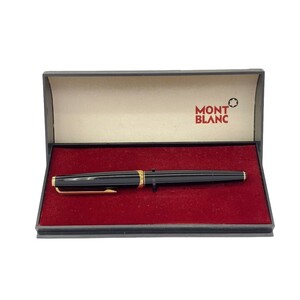 MONTBLANC 121 モンブラン 万年筆 ブラック × ゴールド ペン先 750 18K 70年代製 ヴィンテージ ケース付 筆記用具 ステーショナリー J1379