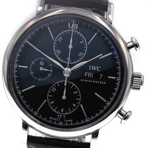 IWC IWC SCHAFFHAUSEN IW391029 ポートフィノ クロノグラフ デイデイト 自動巻き メンズ _840330