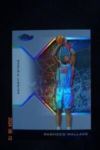 Rasheed Wallace 2004-05 Topps Finest No.36 Refractor #066/249