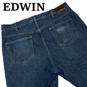 EDWIN エドウィン 404 W42 (約112cm) 大きいサイズ ストレート ジーンズ 日本製 デニム INTER NATIONAL BASIC デニム パンツ