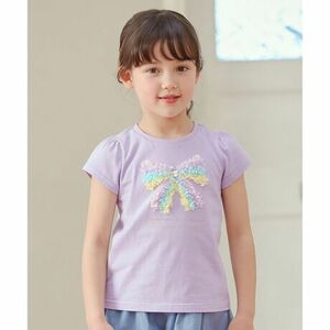 any fAM kids★新品 モシャモシャモチーフ Ｔシャツ　ラベンダー系　オンワード樫山★size１００