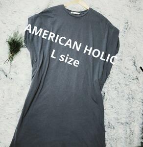 AMERICAN HOLIC Lサイズワンピース　半袖　ポケット付き