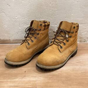 timberland / ティンバーランド 6インチイエローブーツ 23.5cm レディース キッズ シューズ キャメル ヌバック used