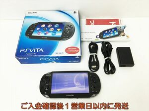 【1円】PSVITA 本体 セット ブラック PCH-1100 3G/Wi-Fi SONY Playstation Vita 動作確認済 箱傷みあり H03-236rm/F3