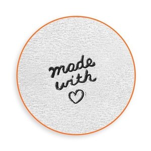 彫金刻印 Made With Love＊愛を込めて かわいいデザイン 英語　メッセージモチーフ インプレスアート 道具 工具 ツールImpressAr