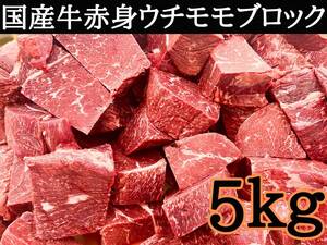 国産牛特上ウチモモ赤身ブロック 5kg　　　　　