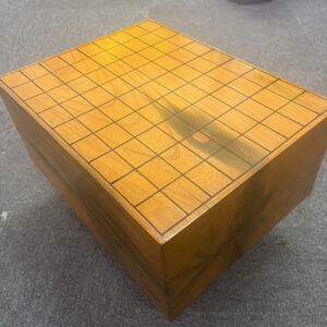 【1円〜】将棋盤 厚さ15.5cm 木製 趣味 詳細不明 shogi board （管S） ◎インボイス対応可◎