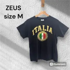 ZEUS ゼウス　メンズ　Tシャツ　イタリア　size M ネイビー