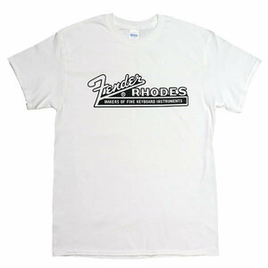 [XLサイズ]Fender Rhodes（フェンダー・ローズ） ロゴTシャツ ホワイト