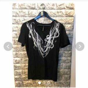 ブラックバレットバイニールバレット半袖Tシャツ tee BLACK