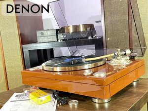 レコードプレーヤー DENON DP-1300M 純正シェル/新品ケーブル等付属 当社整備/調整済品 Audio Station