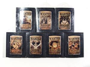 1円スタート 未使用品 オイルライター ワンピース ７個セット 手配書 WANTED ルフィ ロジャー ドフラミンゴ 等