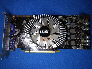 ☆★ MSI GeForce GTS 250 / GDDR3 512MB / PCI-E 2.0 / DVI 即決 送料全国一律520円 ☆★