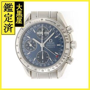 OMEGA オメガ 腕時計 スピードマスター デイデイト 3523.80.00 ブルー文字盤 自動巻き 現状販売 58番台【472】SJ