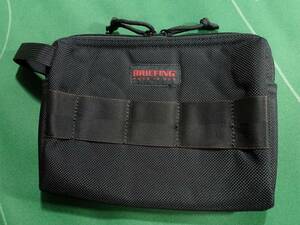 □ブリーフィング USA製 バリスティックナイロン素材 ハンドル付 ガジェットポーチ MOBILE POUCH L ブラック 美品!!!□