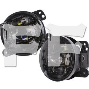 新発売 For Jeep Wrangler JK JKU ダッジ 4インチ LED フォグランプ フォグライト ホワイト 30W MS-FG30J 新品