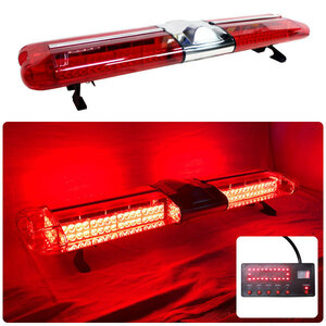 [-5のつく日限定]【120cm】LED 回転灯 大型ユニットタイプ 【レッド】赤色 赤 デジタルスクリーンコントローラー 緊急車両 レッカー車