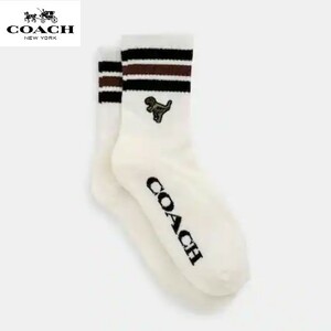 ◆箱付き!!◆新品/正規品◆【COACH★CH193-CHK】コーチ 百貨店商品♪ レディース靴下『スポーツクォータークルーソックス』レキシー♪ 