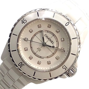 シャネル CHANEL J12 33ｍｍ H5703 ホワイト セラミック 腕時計 レディース 中古