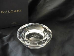 新品箱付 BVLGARI トレー クリスタル 小物 ローゼンタール ブルガリ クリスタル　灰皿 (y