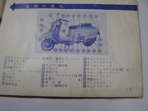 ラビット200 S601 取り扱い説明書 富士重工業 旧車 60年代 有 当時物 中古長期保管品・検索 取説 vintage・ヴィンテージ ウサギ 