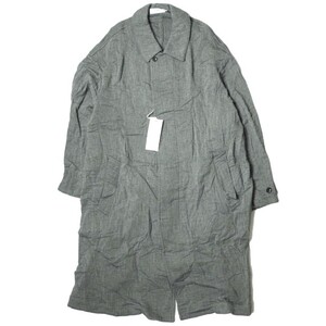 新品 Graphpaper グラフペーパー Gauze Oversized Soutien Collar Coat ガーゼオーバーサイズステンカラーコート GU191-10038 2 GRAY g8630