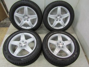 スタッドレス タルガ AGA BURG 18インチｘ8J ET:+39 PCD:112 5H ブリヂストン ブリザックVRX2 245/50R18 17年製 ベンツ Sクラス等