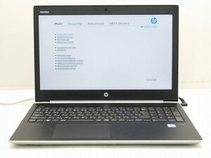 【1円スタート】hp ProBook 450 G5 2ZA82AV Core i5 7200U 2.5Ghz 8GB 15.6インチ OSなし BIOSのみ