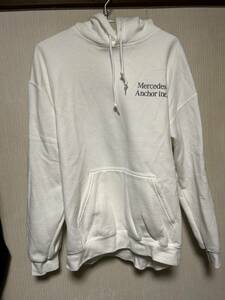 Anchor Inc. Hoodie　MERCEDES ANCHOR INC メルセデスアンカーインク Hoodie GILDAN(ギルダン)プルオーバーパーカー スウェット ホワイト L