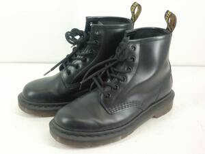 HK0079 Dr.Martens ドクターマーチン ブーツ EU37 23.5～24cm 黒 ブラック 中古 箱なし