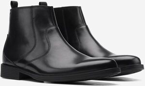 送料無料 Clarks 32cm 防水 ブーツ ビジネス ブラック ウォータープルーフ レザー スニーカー オフィス レザー フォーマル スーツ XXX324