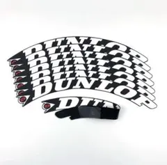 新品 ダンロップ 立体 タイヤ ステッカー レター 1台分 8枚 DUNLOP