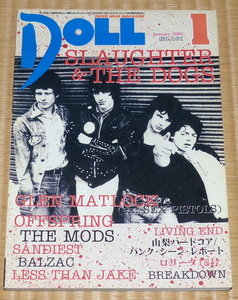 2001 1 No.161 DOLL｜ドール ☆ SLAUGHTER & THE DOGS　GLEN MATLOCK｜ex. Sex Pistols　モーターヘッド　BALZAC　THE MODS