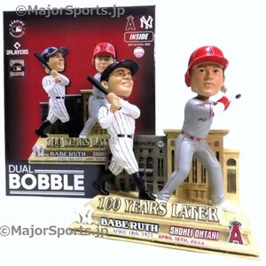 【MS】大谷翔平+ベーブルース 100年の時を超えた4月18日のNY ダブル・ボブルヘッド人形 新品箱入 216個限定 首振り人形 ドジャース