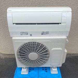 極美品 HITACHI 日立 ルームエアコン RAS-V25L 2021年製 白くまくん 2.5kW 主に8畳用 リモコン 背板付き ポンプダウン済み 動作品