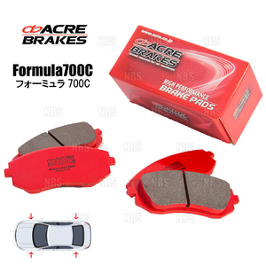 ACRE アクレ フォーミュラ 700C (前後セット) インプレッサ/スポーツワゴン GDA/GDB/GGA/GGB 00/8～07/6 (351/365-F700C