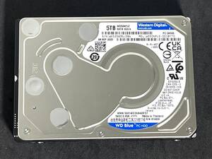 ★ 5TB ★【使用時間：187ｈ】 WD50NPJZ　/　Western Digital Blue　2023年製　稼働少　WD Blue　2.5インチ内蔵HDD 15mm厚　[管理■51J2]