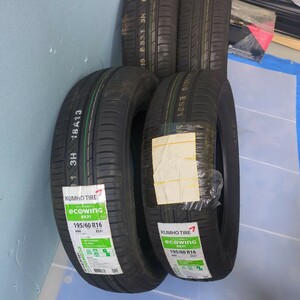 【未使用】KUMHO クムホタイヤ ECOWING ES31 195/60R16 89H 19年製 4本セット