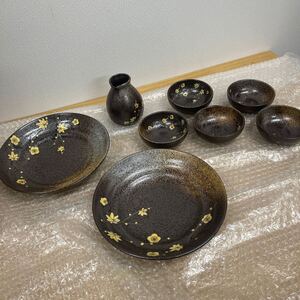 ● YAMANI 景春窯 春秋天ぷら揃 茶器 漆芸 お椀 小鉢 大皿 未使用品 ●