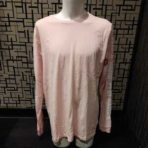 ★【美品】H&M　DIVIDED ロングTシャツ　ピンク　長袖　トップス