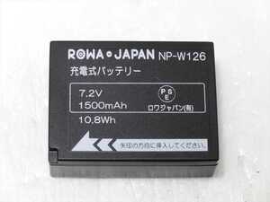 FUJIFILM 互換 バッテリー ROWA JAPAN NP-W126　富士フィルム　互換 電池 ロワ ジャパン　7.2V 1500mh　10.8Wh　送料180円　562