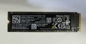 ◎中古 WD SSD SN730 2280 PCle NVMe 256GB SDBPNTY-256G-1006 使用時間:6時間 電源投入回数:33回