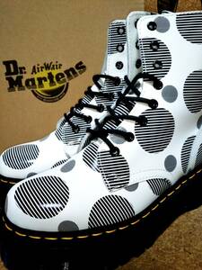 【Dr.MARTENS】ドクターマーチン ジェイドン ポルカドット 8ホールブーツ UK6 (25cm ) JADON POLKA DOT 厚底 国内正規品【箱付き極美品】