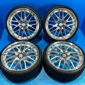 良品 バリ溝 20インチ WORK LANVEC LM1 ワーク ランベック 8.5J+42 9.5J+50 5H114.3 NITTO NT555G2 235/30R20 245/30R20 クラウン等に