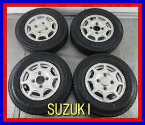 ■中古タイヤホイール■　SUZUKI エブリイ 12インチ 4J +35 4H 114.3 YOKOHAMA IG91 145/80R12 80/78N LT 冬 ST 激安 送料無料 K414